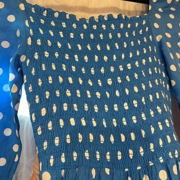 NWT Anthropologie Dolan Left Coast Smocked Midi Dress - Picture 7 of 12